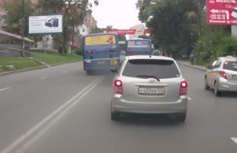 Во Владивостоке водителя автобуса привлекли к ответственности на основе записи с видеорегистратора